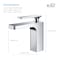 Kibi Infinity Single Handle Bathroom Vanity Sink Faucet with Pop Up Drain C-KBF1006CH-KPW100CH - alternate 6
